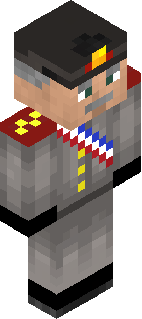 Minecraft skin tagged commander rank #9
