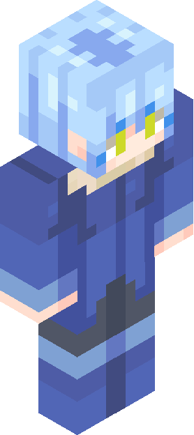 Minecraft skin tagged bluehair rank #20