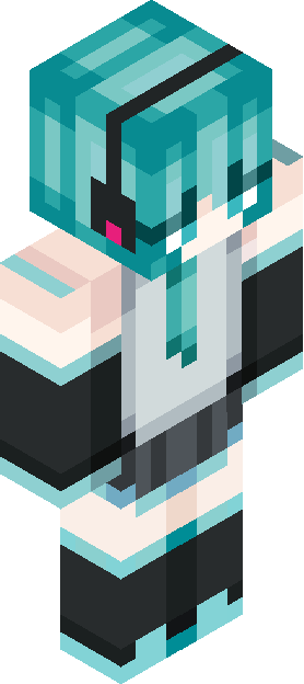 Minecraft skin tagged miku rank #6