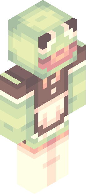 Minecraft skin tagged green rank #42