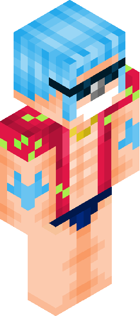 Minecraft skin tagged bluehair rank #39