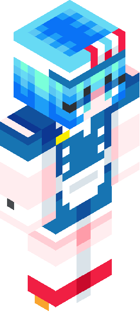 Minecraft skin tagged blue rank #38
