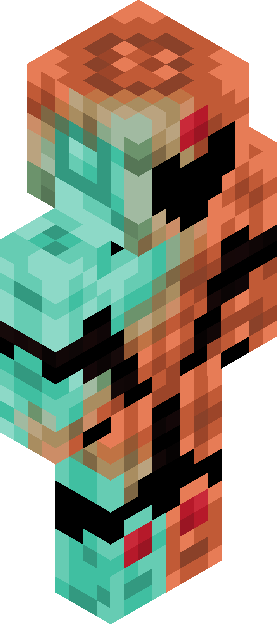 Minecraft skin tagged aqua rank #17
