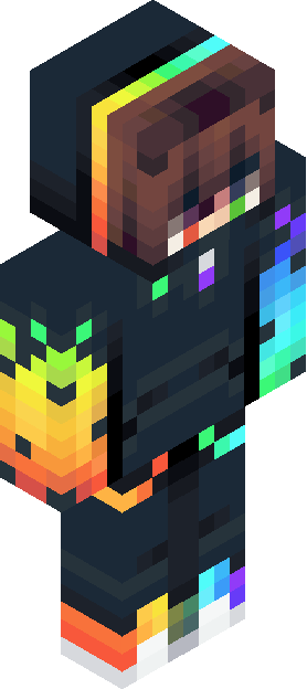 Minecraft skin tagged rainbow rank #22