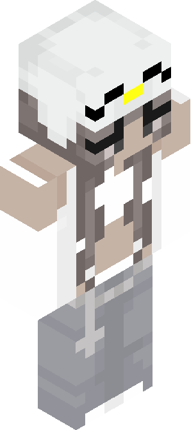 Minecraft skin tagged gray rank #44