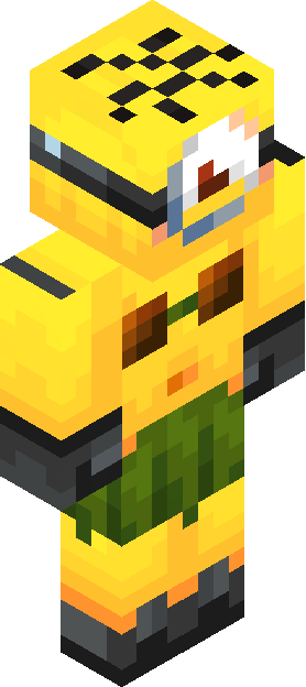 Minecraft skin tagged yellowblack rank #2