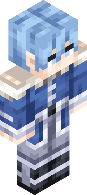 Minecraft skin tagged bluehair rank #43