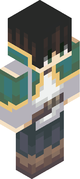 Minecraft skin tagged teal rank #8