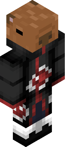 Minecraft skin tagged redblack rank #25
