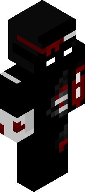 Minecraft skin tagged redblack rank #20