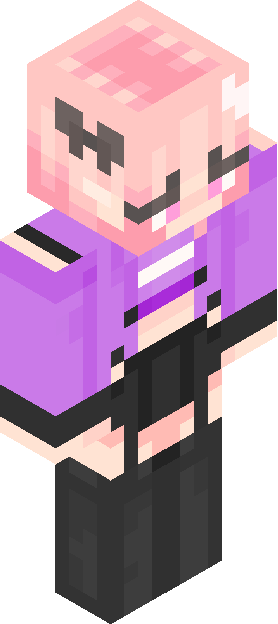 Minecraft skin tagged pinkhair rank #27
