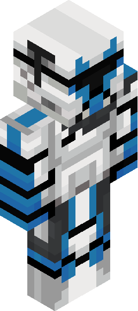 Minecraft skin tagged bluewhite rank #6