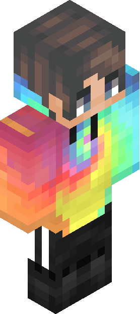 Minecraft skin tagged rainbow rank #24