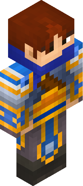 Minecraft skin tagged bluegold rank #3