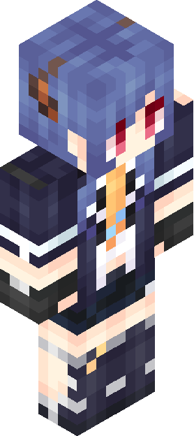 Minecraft skin tagged bluehair rank #24