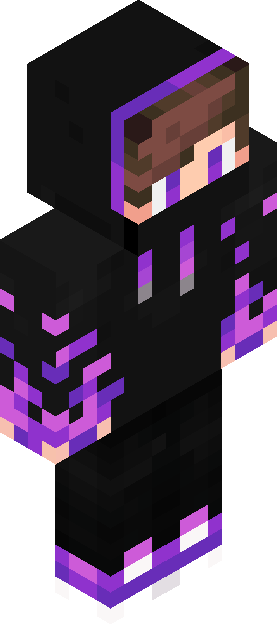 Minecraft skin tagged purple rank #25