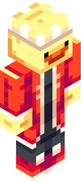 Minecraft skin tagged orange rank #15