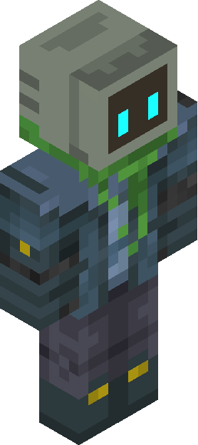 Minecraft skin tagged green rank #19