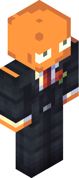Minecraft skin tagged orange rank #42