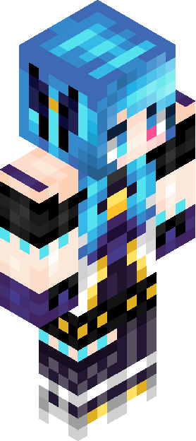 Minecraft skin tagged blue rank #35