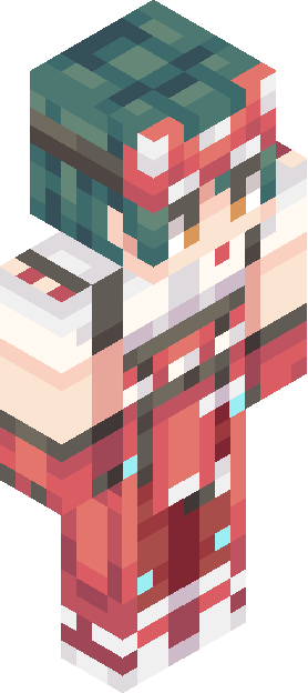 Minecraft skin tagged teal rank #17