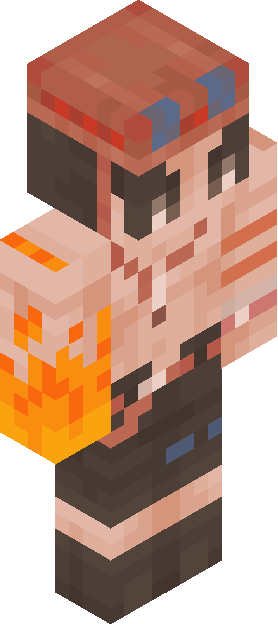 Minecraft skin tagged burning rank #10