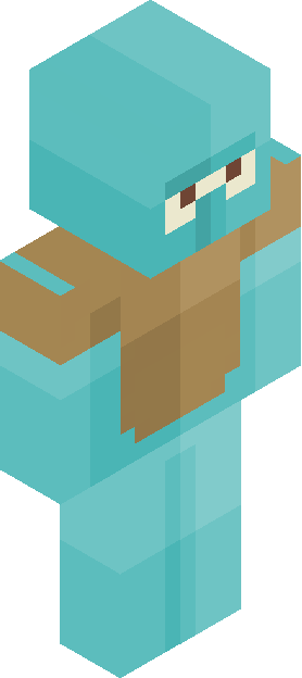 Minecraft skin tagged aqua rank #4
