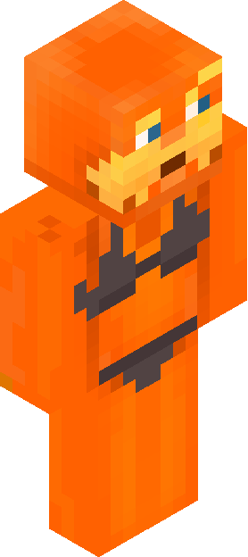Minecraft skin tagged orange rank #25