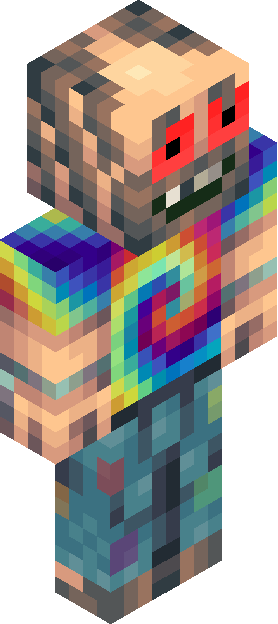Minecraft skin tagged rainbow rank #37
