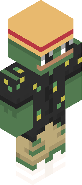Minecraft skin tagged burger rank #17