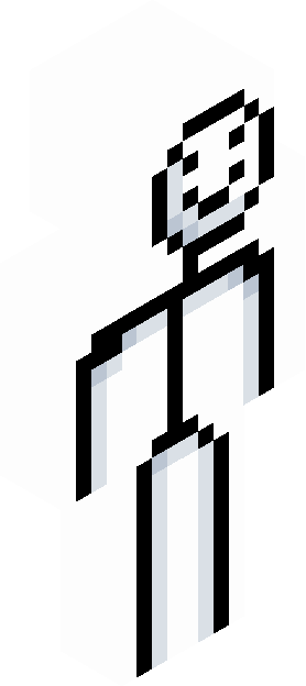 Minecraft skin tagged skeleton rank #5