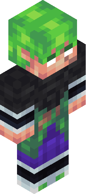 Minecraft skin tagged greenhair rank #21