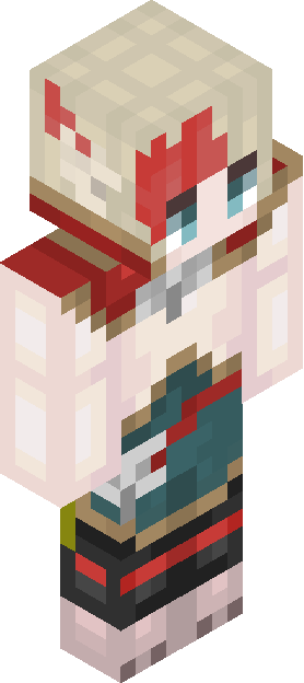 Minecraft skin tagged teal rank #48