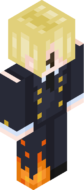 Minecraft skin tagged flames rank #4