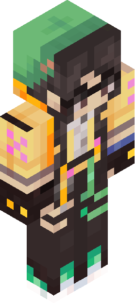 Minecraft skin tagged greenhair rank #5