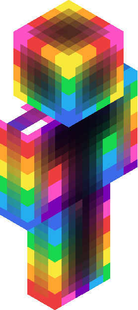 Minecraft skin tagged rainbow rank #23