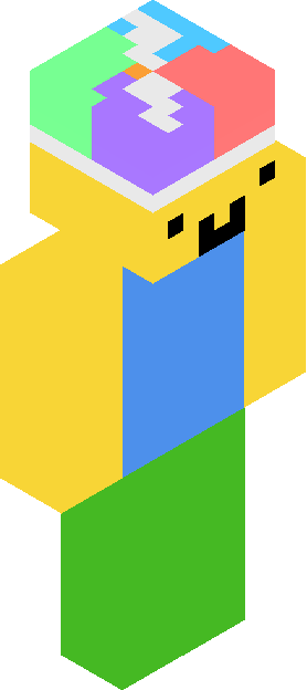 Minecraft skin tagged colorful rank #20
