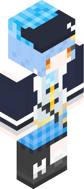 Minecraft skin tagged bluehair rank #29