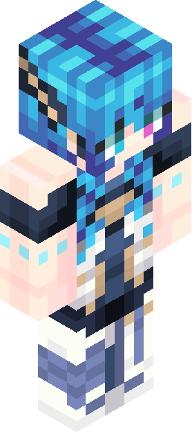 Minecraft skin tagged bluehair rank #24