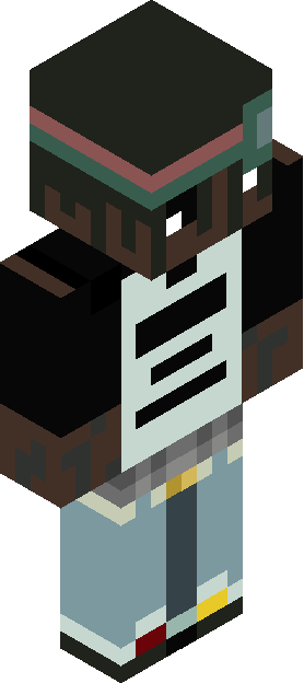 Minecraft skin tagged green rank #16