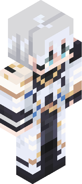 Minecraft skin tagged silverhair rank #31
