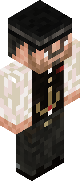 Minecraft skin tagged waiter rank #3