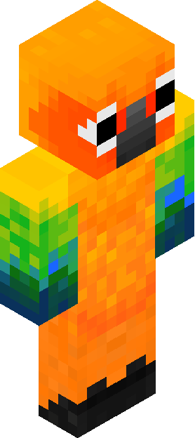 Minecraft skin tagged orange rank #41
