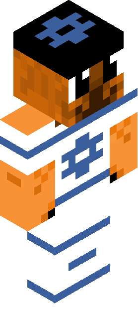 Minecraft skin tagged orange rank #35