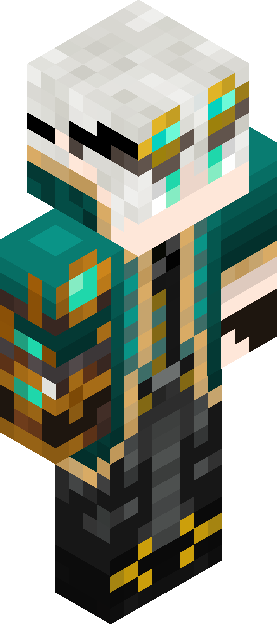 Minecraft skin tagged tealgold rank #2