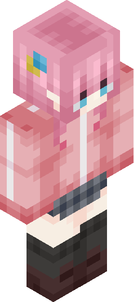 Minecraft skin tagged pink rank #38