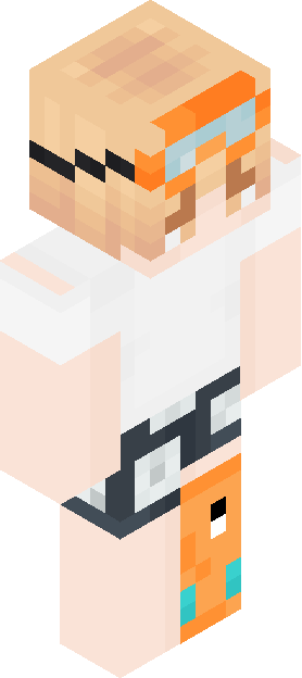 Minecraft skin tagged orange rank #37