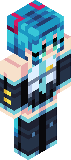 Minecraft skin tagged teal rank #15