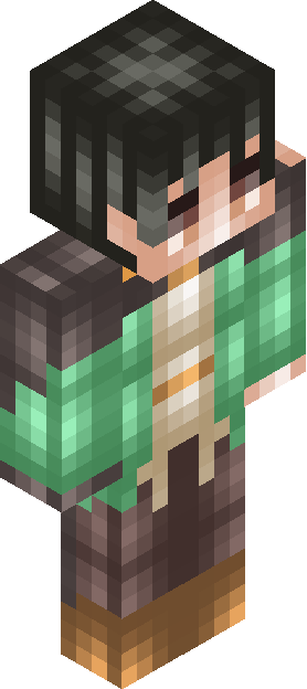 Minecraft skin tagged green rank #26