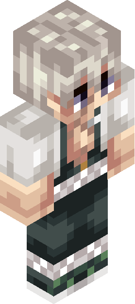 Minecraft skin tagged silverhair rank #43